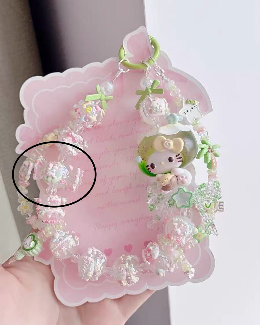 Candy Hot Air Balloon Painted Beads
