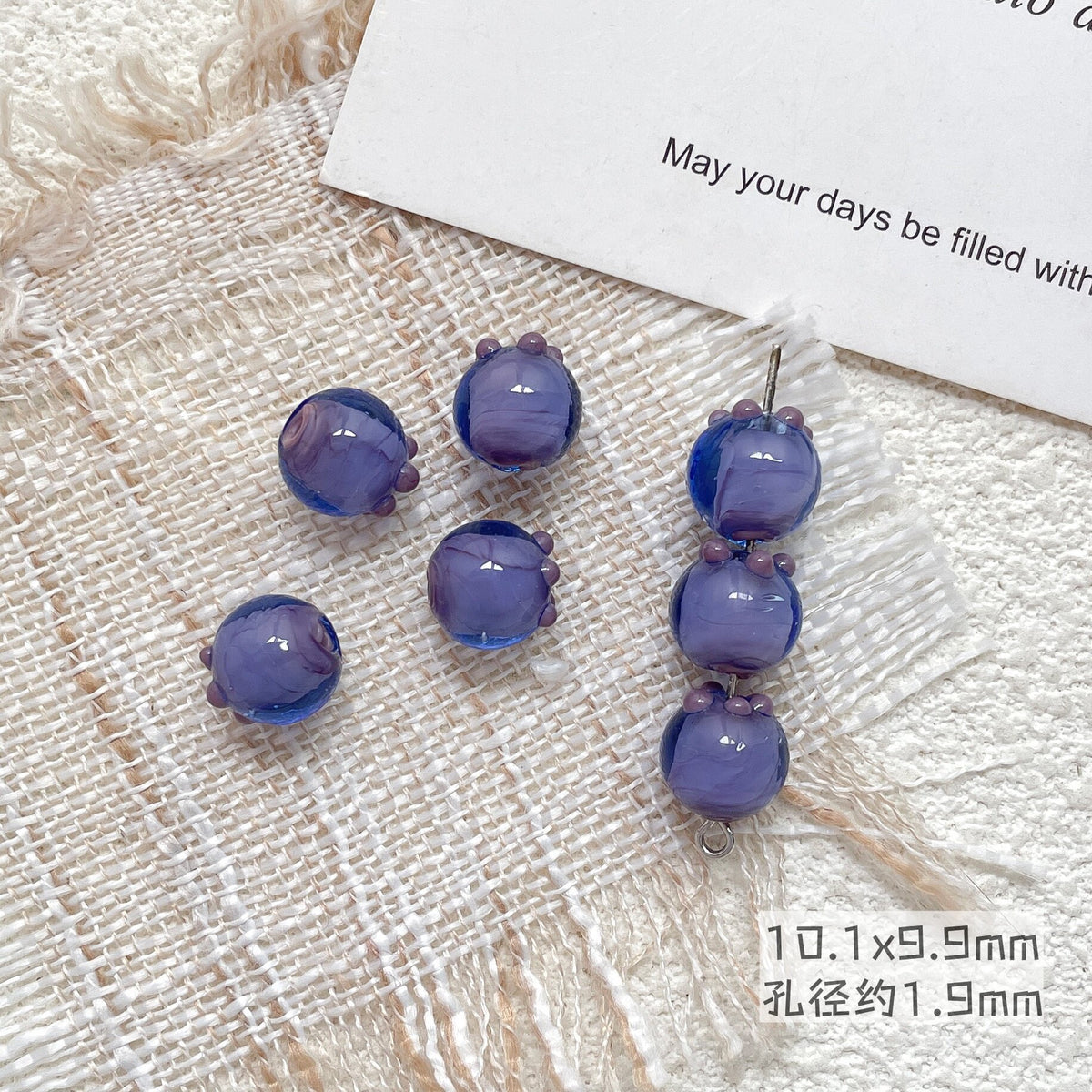 Blueberry‑Shaped Hole‑Drilled Beads