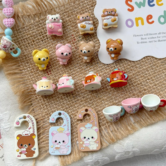 Cute Little Bear Alloy Beads