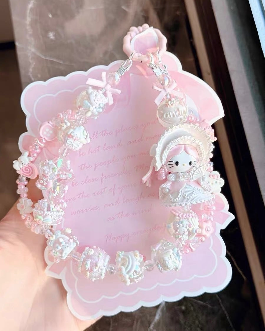 Cute Girl Handmade Keychain