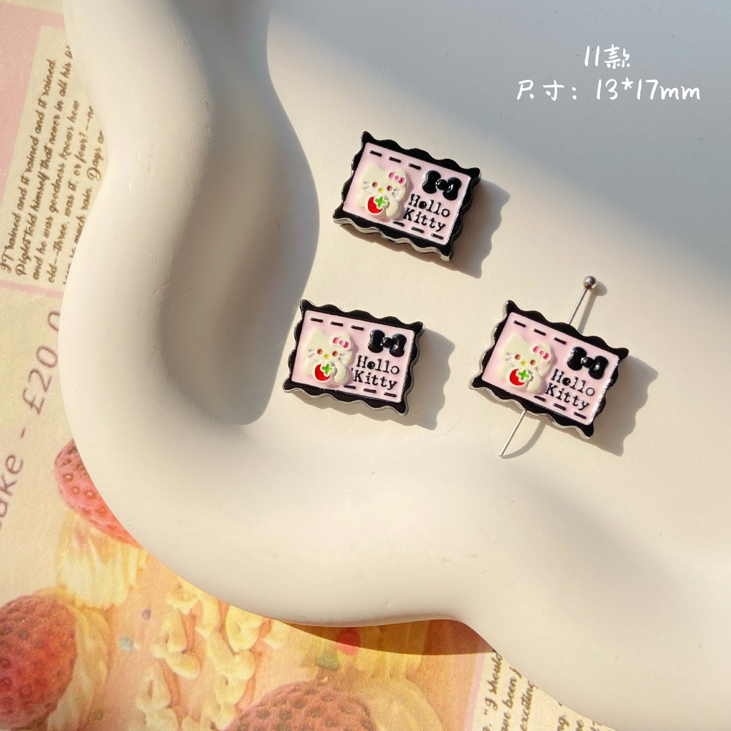 Alloy Hello Kitty Beads