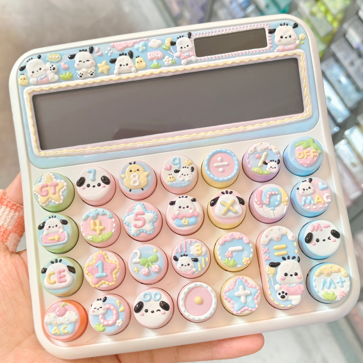 Hand‑Painted Solar Calculator
