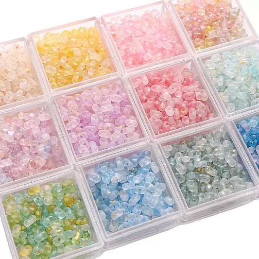 12-Color Peanut-Shaped Beads