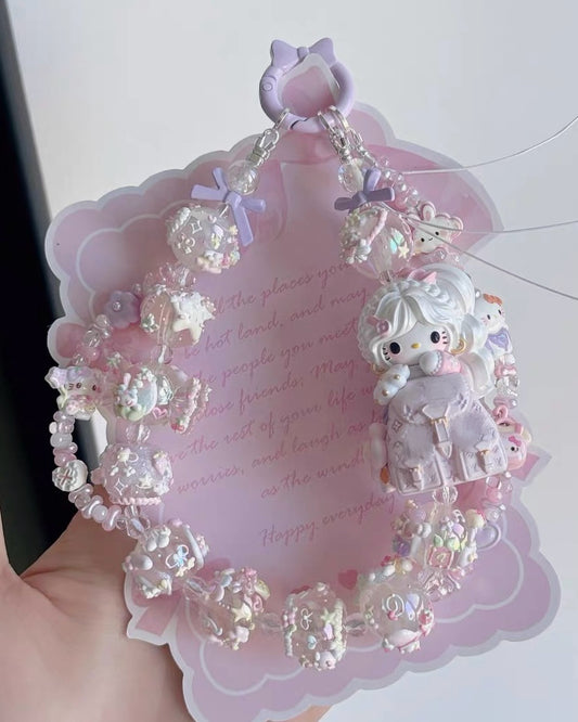 Cute Girl Handmade Keychain