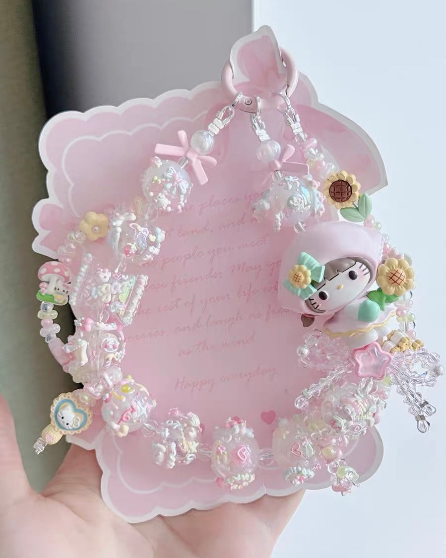 Cute Girl Handmade Keychain