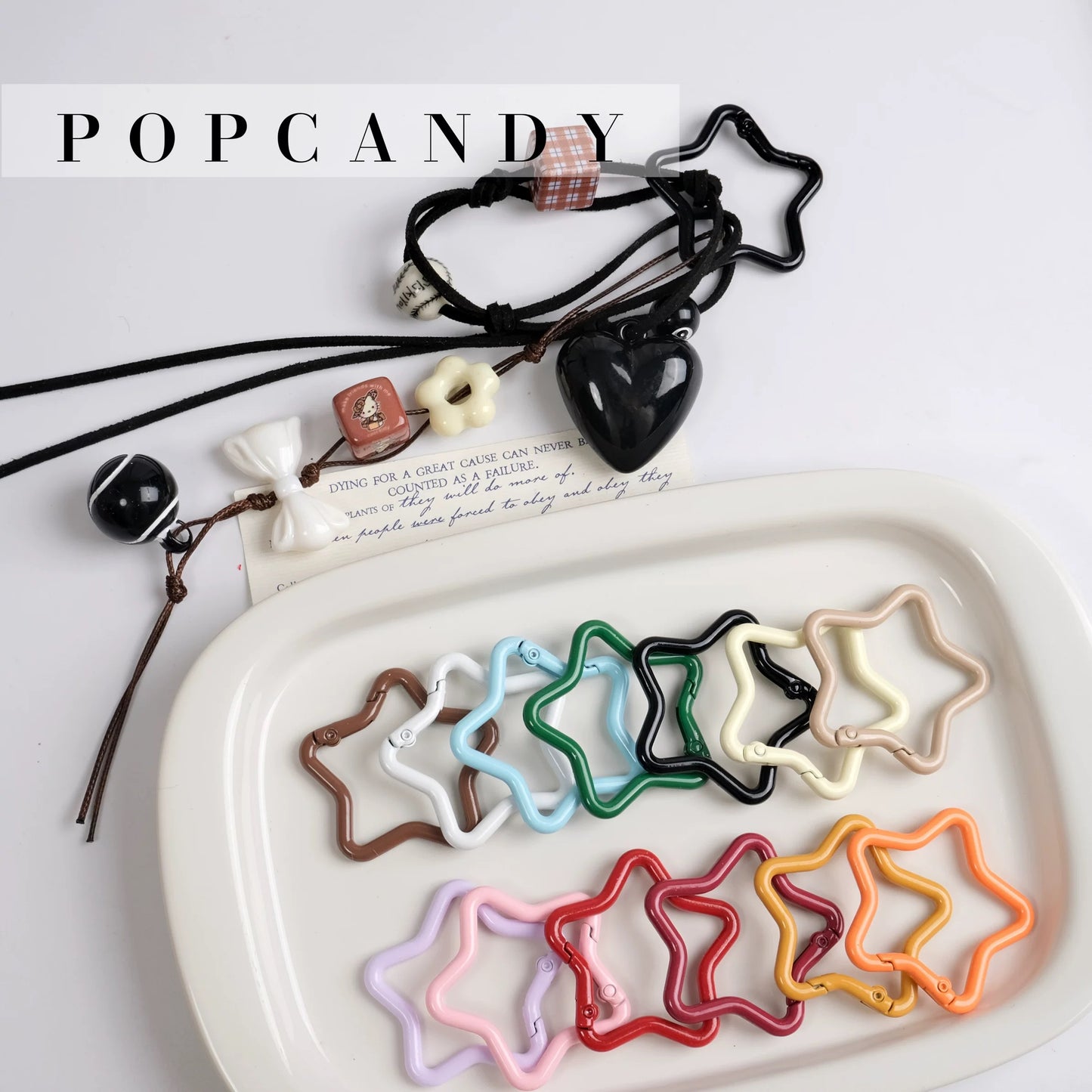 Large-Sized Star-Shaped Spring Button