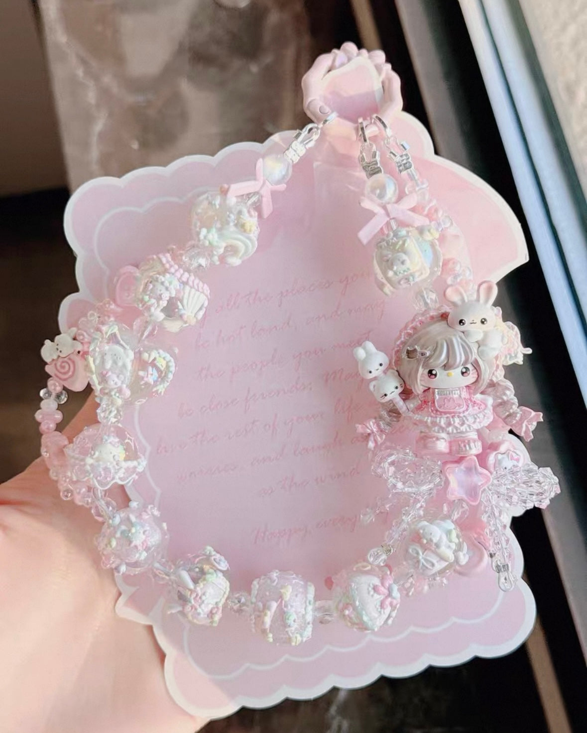 Cute Girl Handmade Keychain