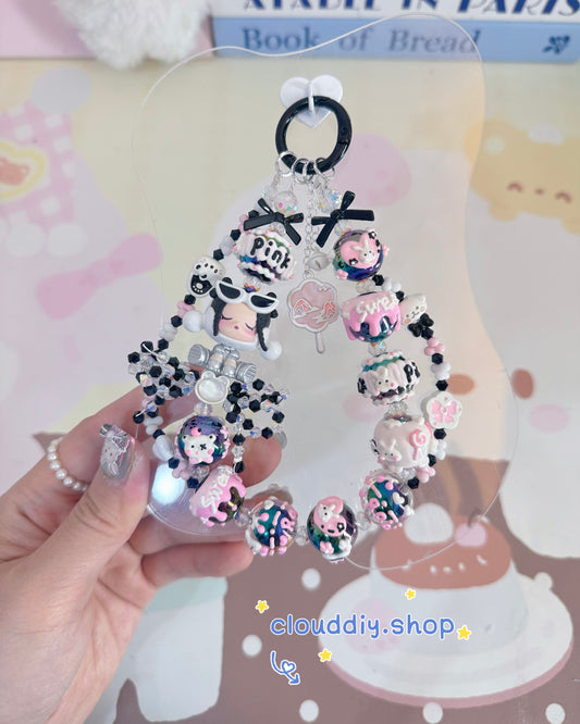 Cute Girl Handmade Keychain