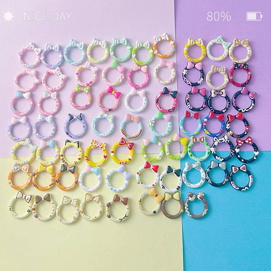 Hand-Painted Bow Keychain