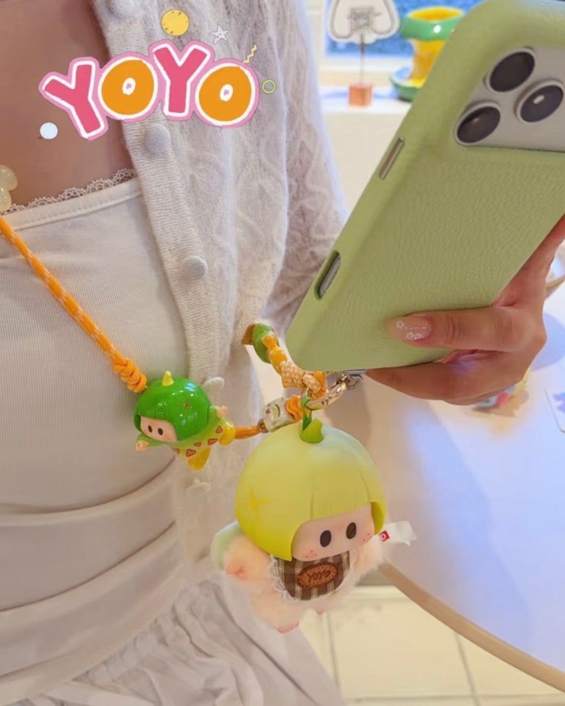 Long‑Style Phone Bag Charm