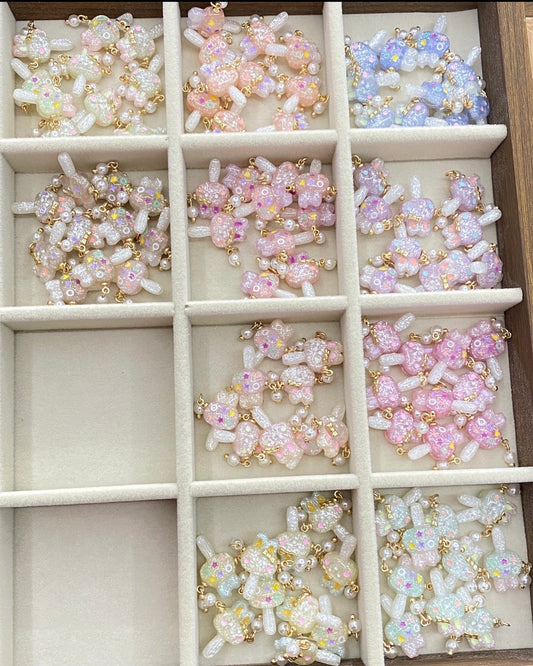 Rabbit-Shaped Beaded Ornaments