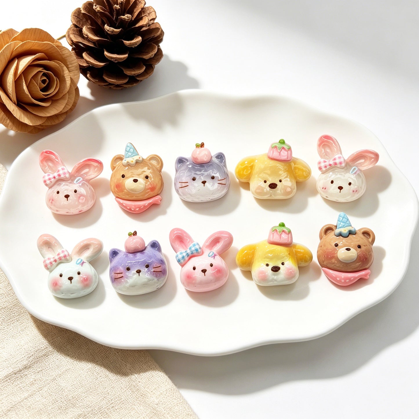Cute Bunnies & Lovely Bears Charm