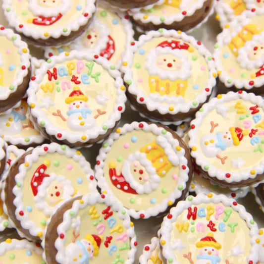 Hand-Painted Beads For Christmas Tree