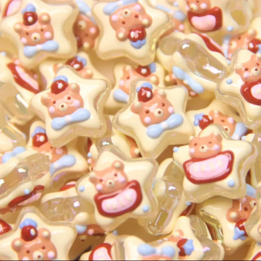 Hand-Painted Star Bead