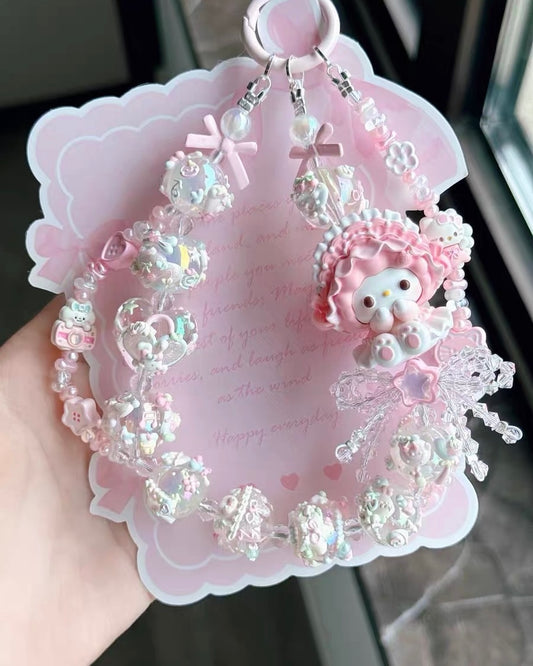 Cute Girl Handmade Keychain