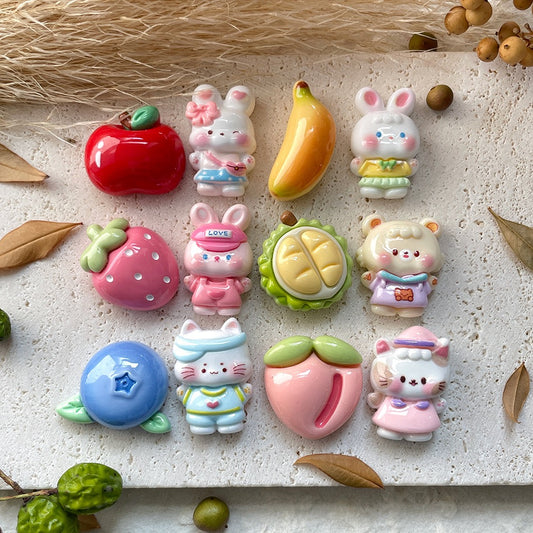 Cute Fruit Animal Charm
