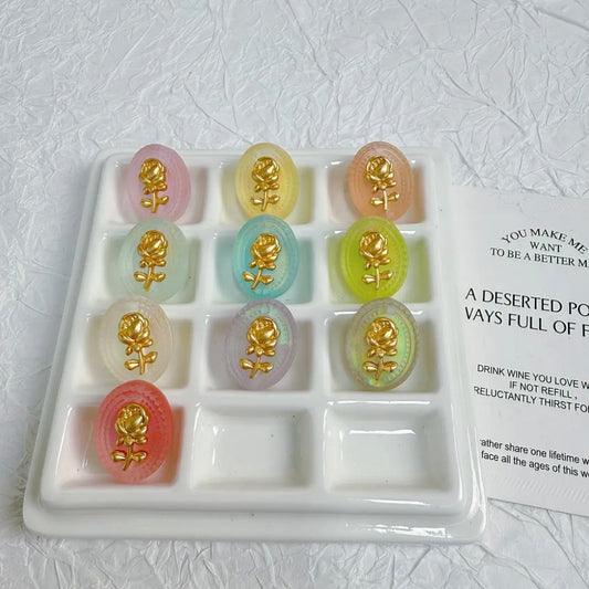 Rose-Shaped Beaded Jewelry