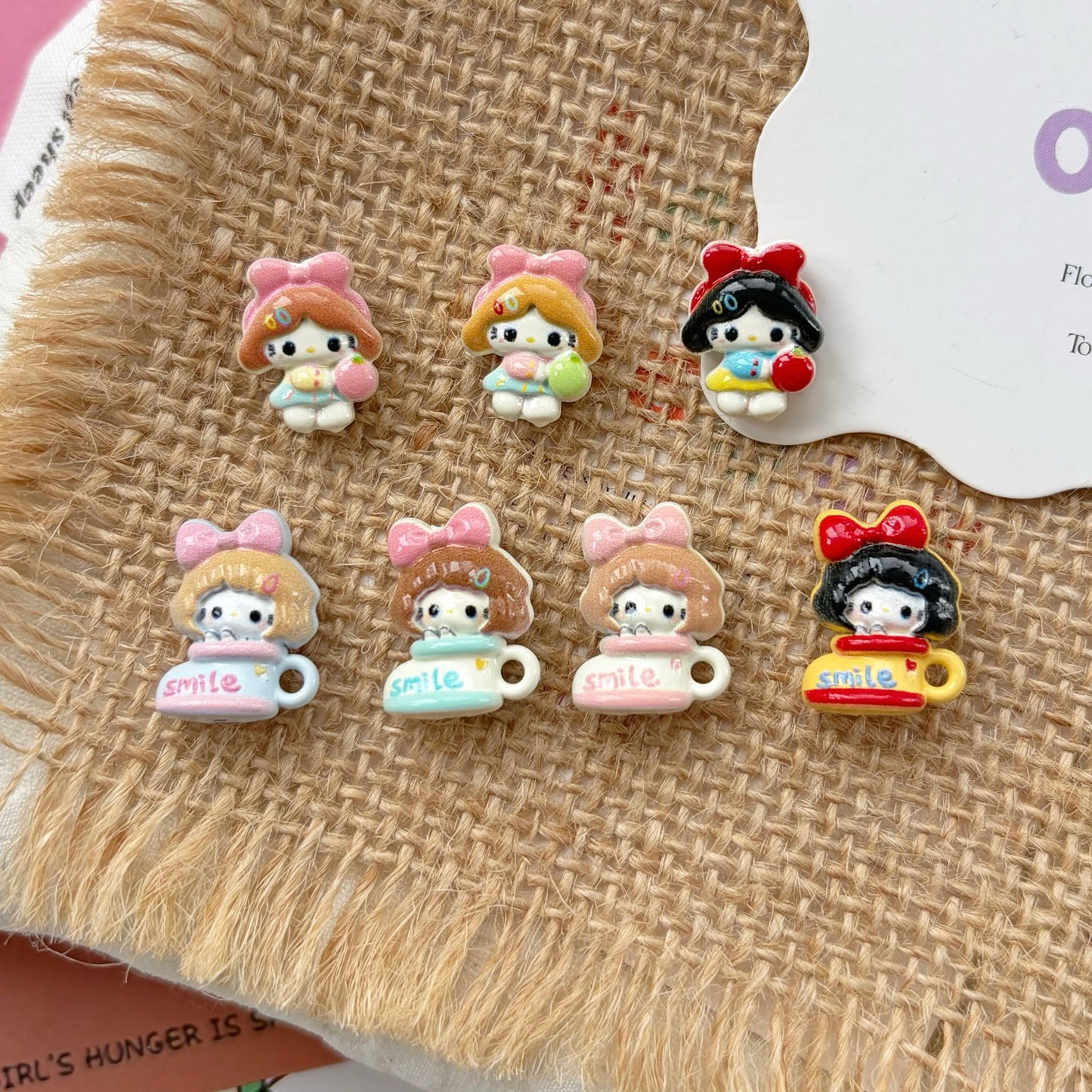 Cute Girl Alloy Beads