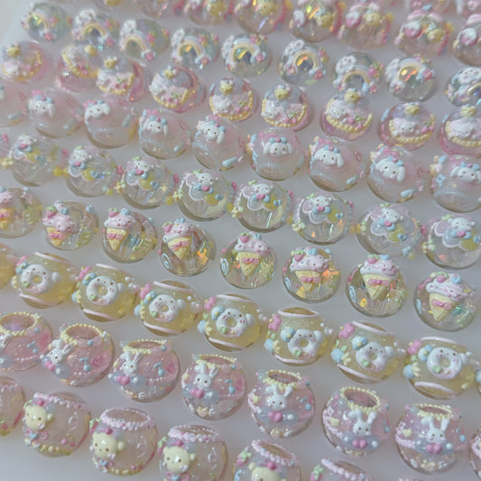 Macaron Cartoon Hand-Painted Beads