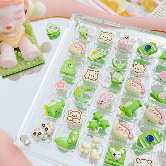 Green Series Alloy Beads