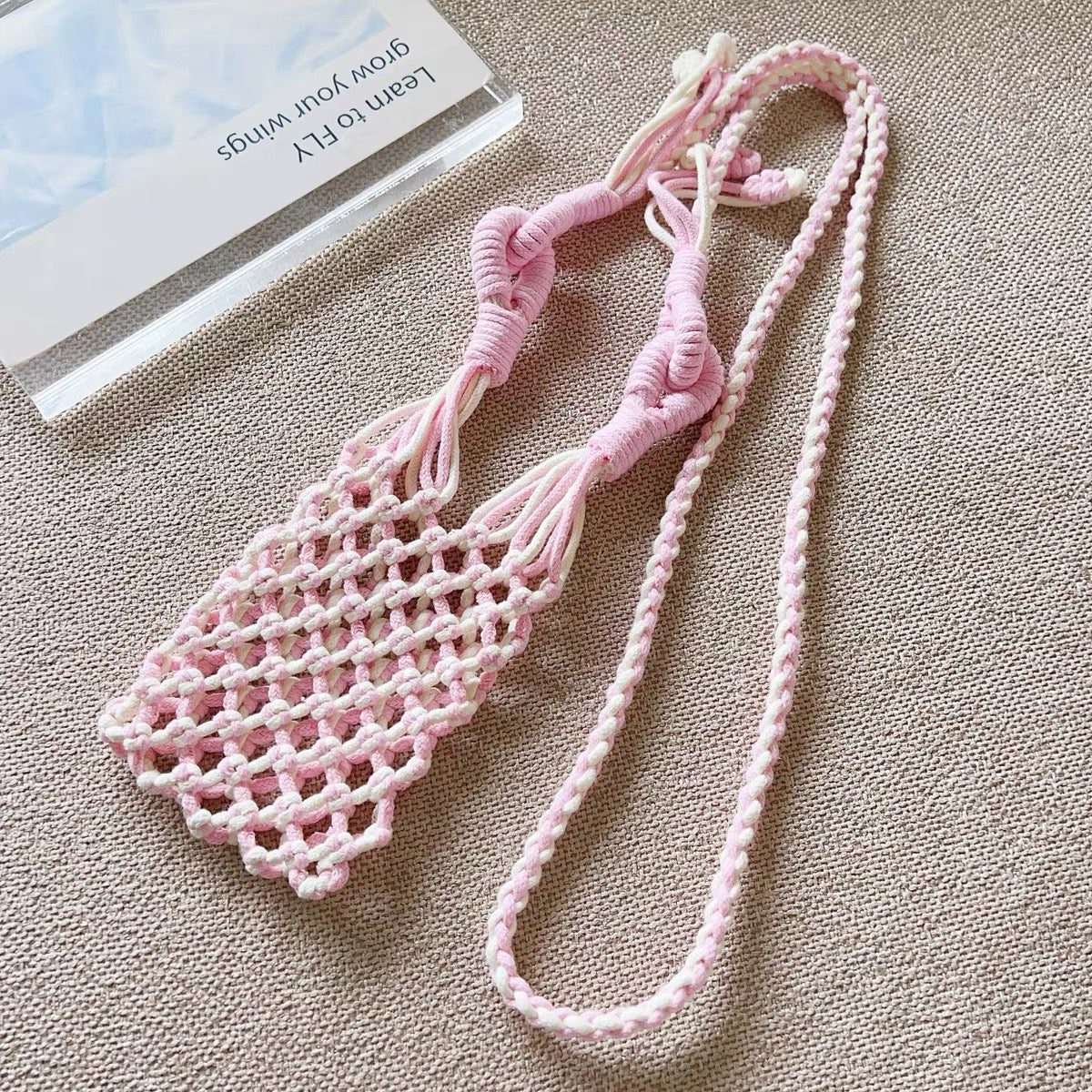 Hand‑Woven Phone Pouch