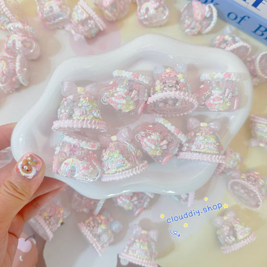 Hand-Painted Bell-Shaped Beads