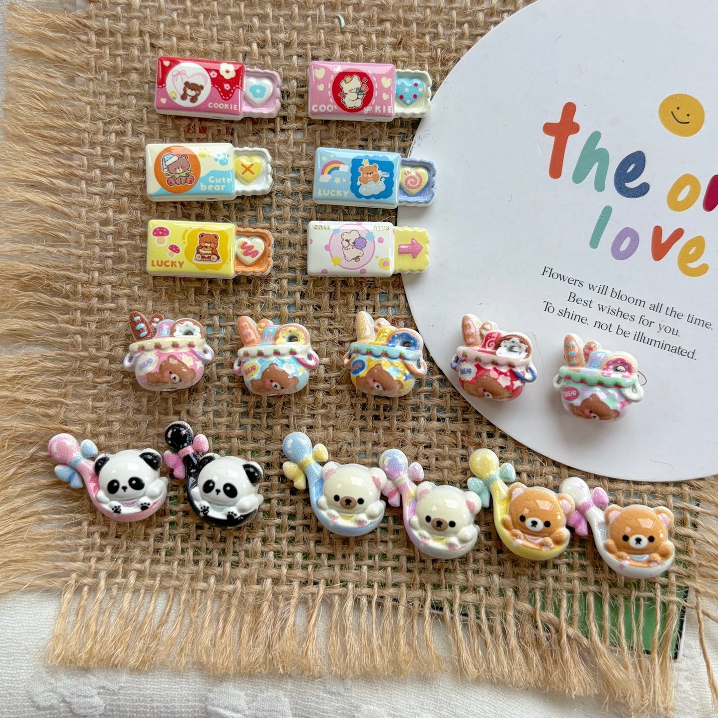Cute Bear Alloy Beads