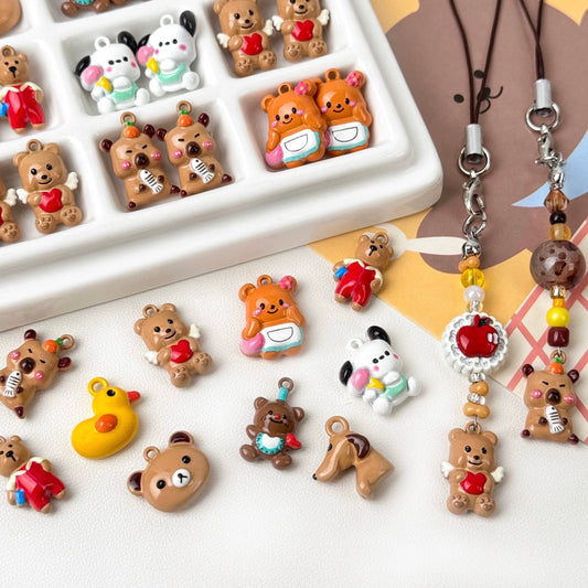 Alloy Little Bear Pendant