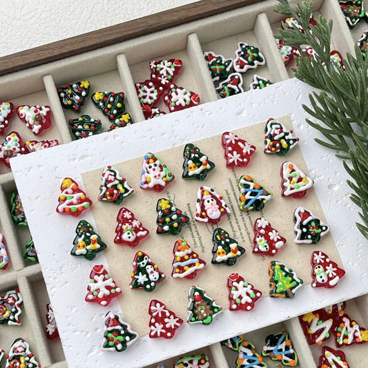 Hand-painted Beads For Christmas Tree