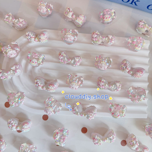 Cute Irregular Macaron Hand-Painted Beads