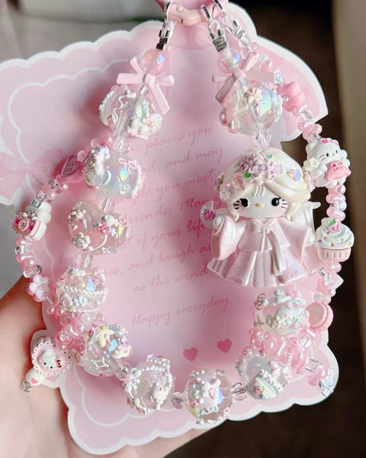 Cute Girl Handmade Keychain