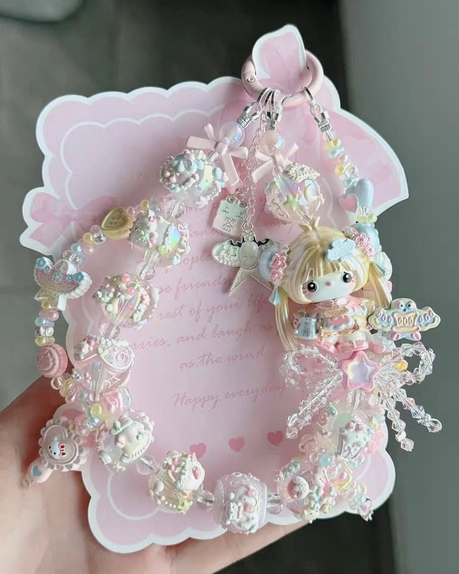 Cute Girl Handmade Keychain