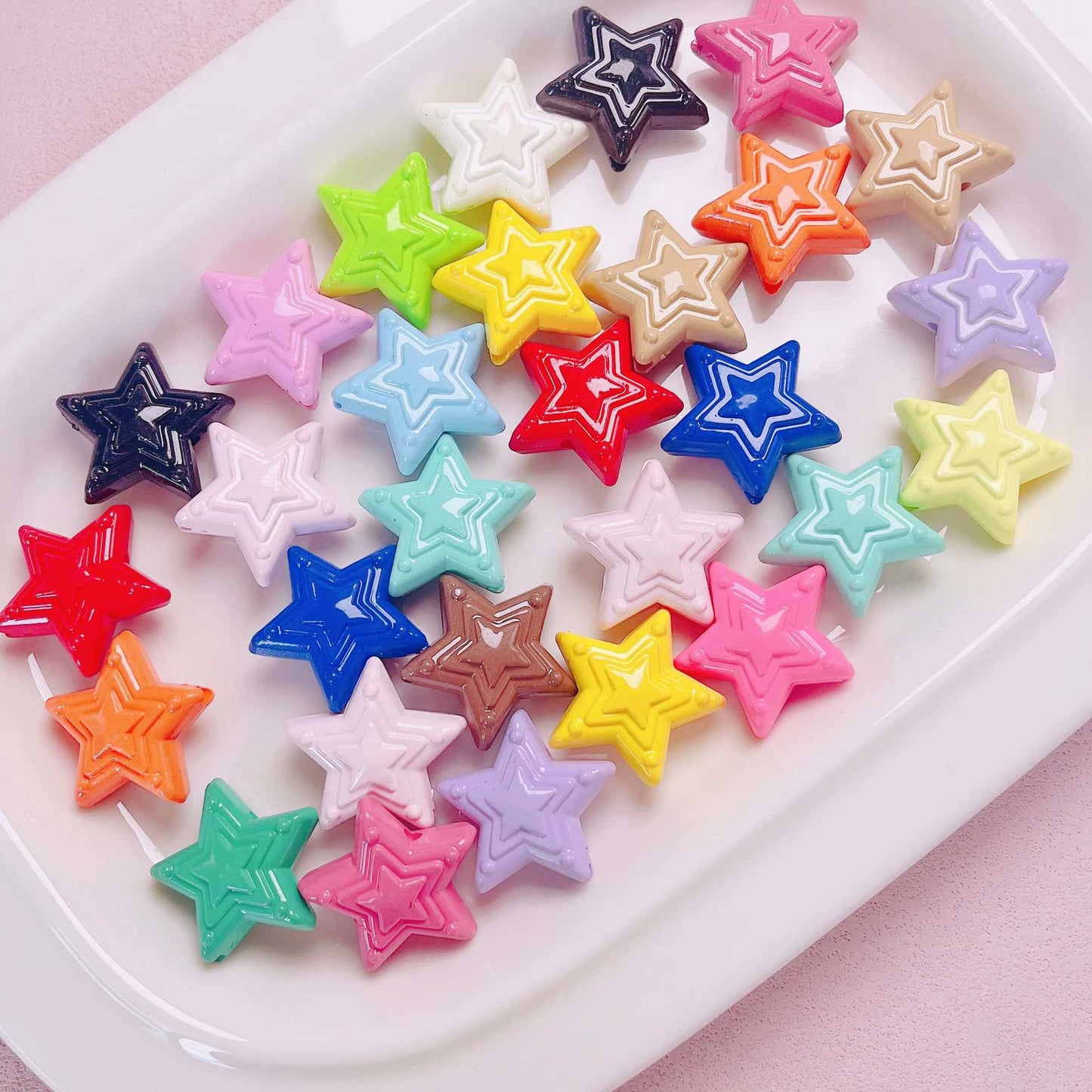 Acrylic Star String Beads