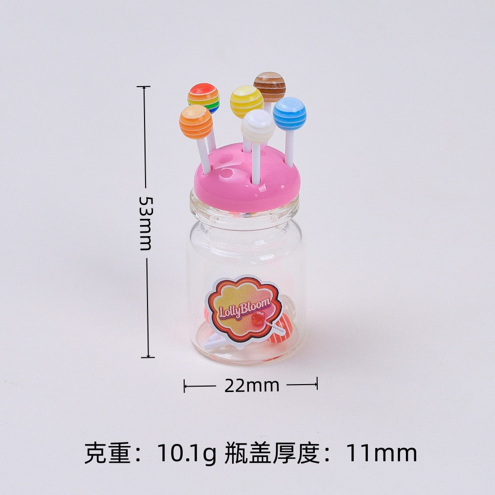 Rainbow Lollipop Charm