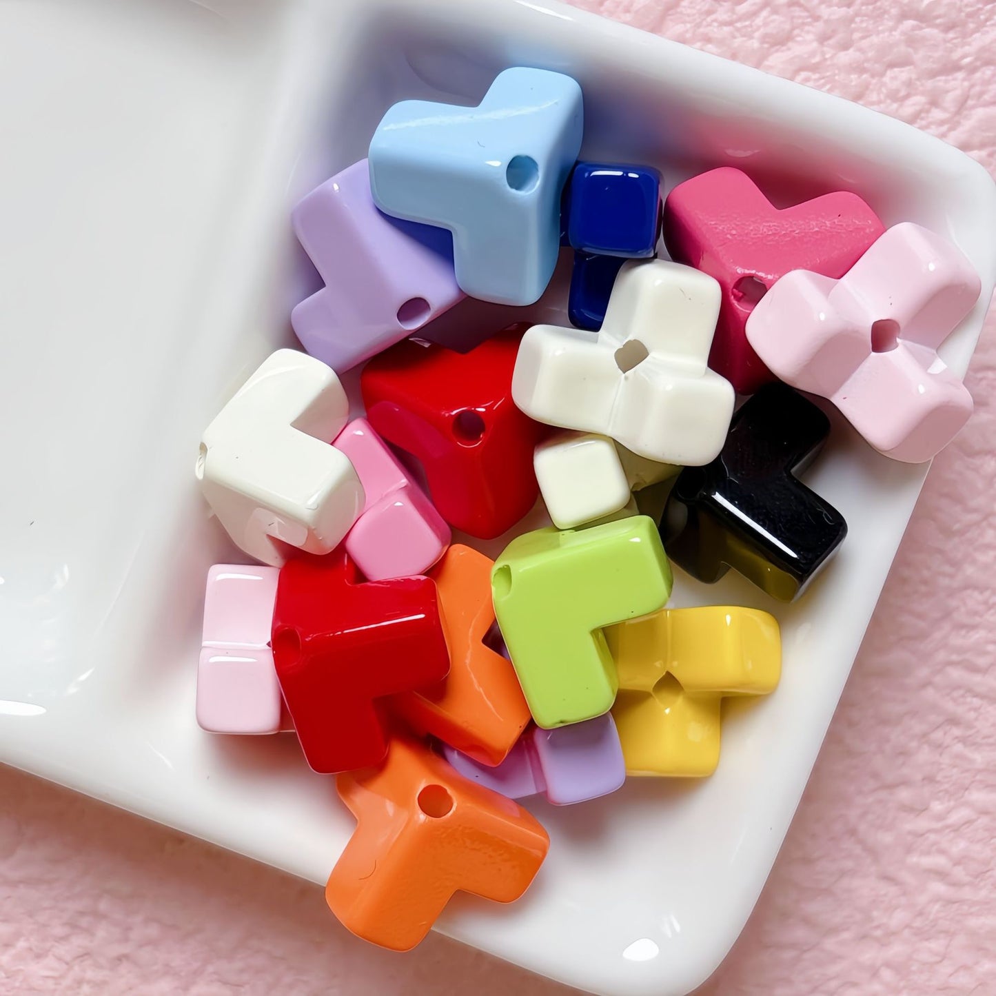 Square Block Stringing Beads