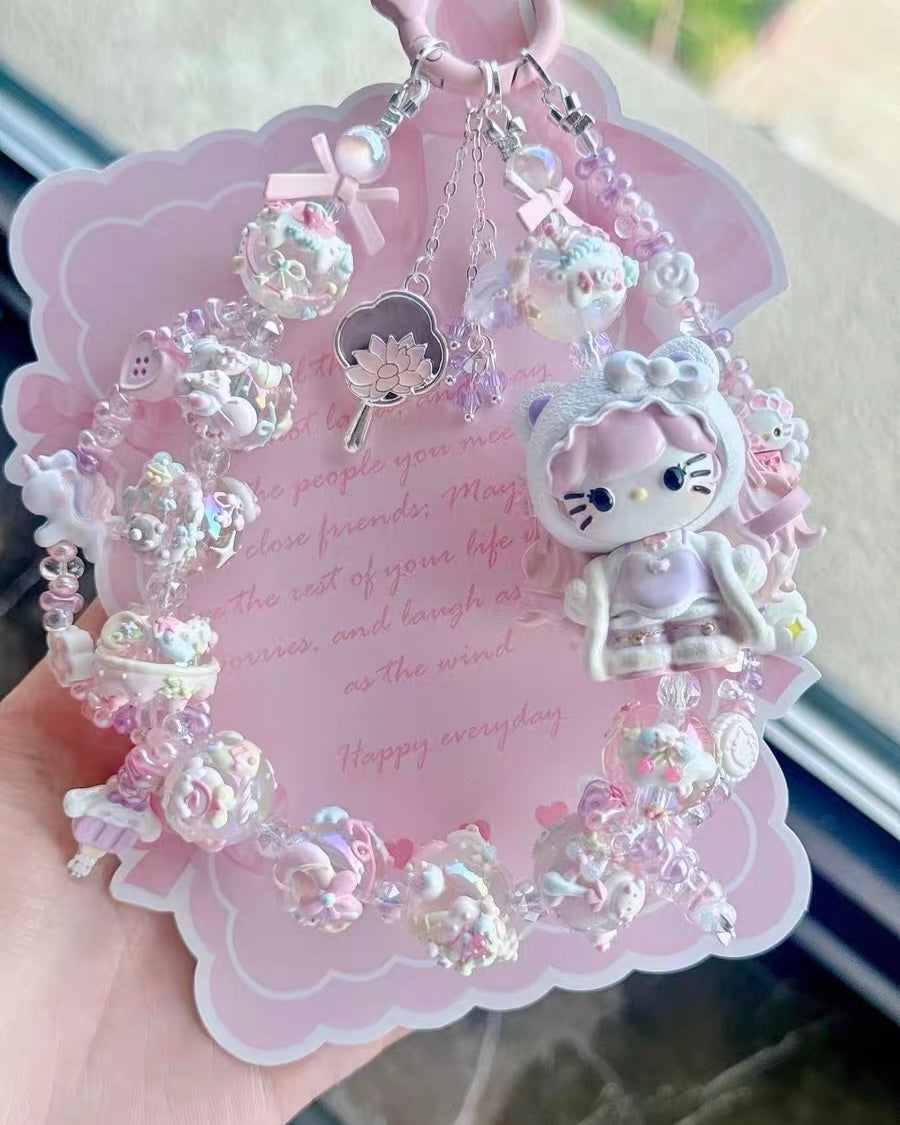 Cute Girl Handmade Keychain