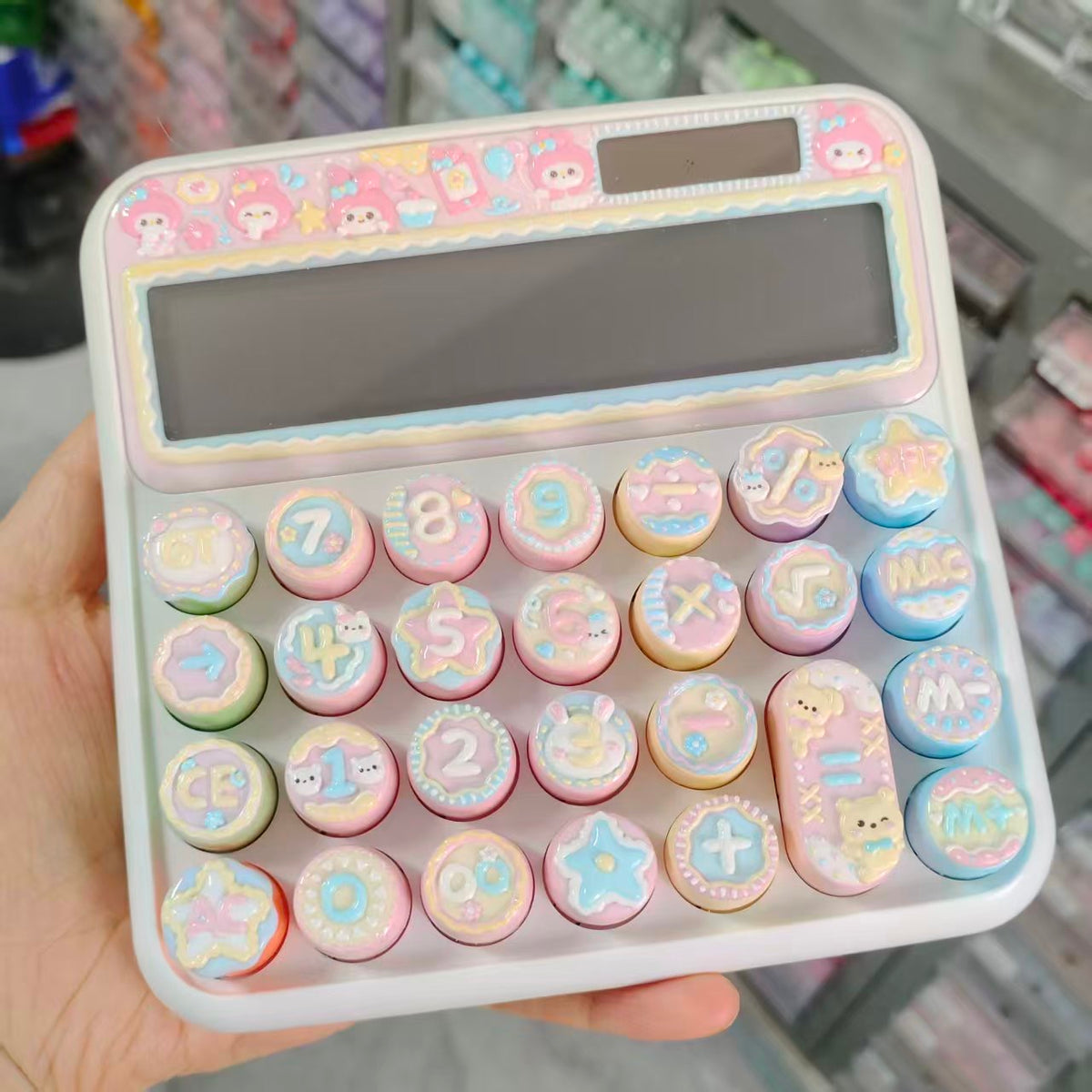 Hand‑Painted Solar Calculator