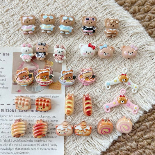 Cute Bear Alloy Beads