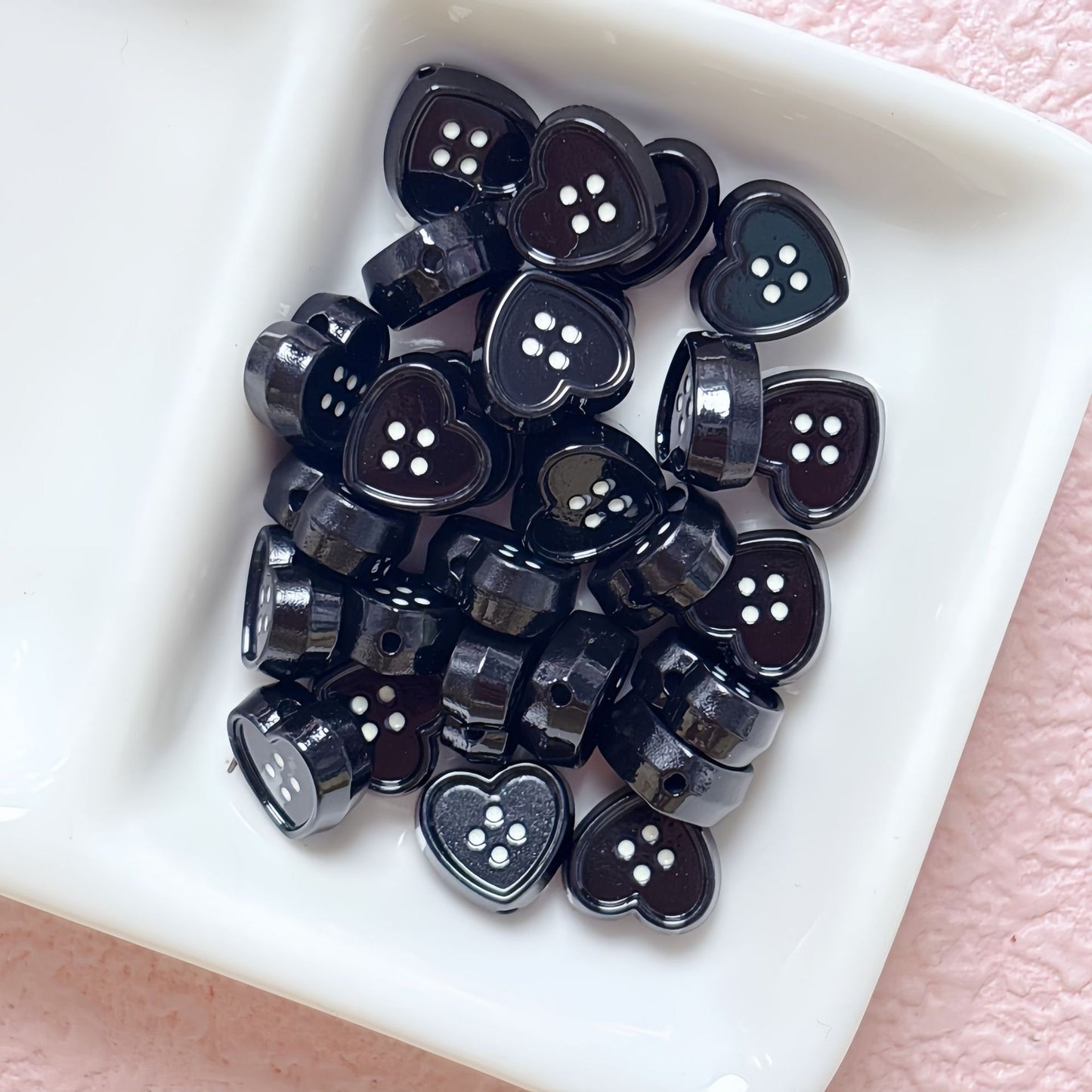 Love Heart Alloy Beads