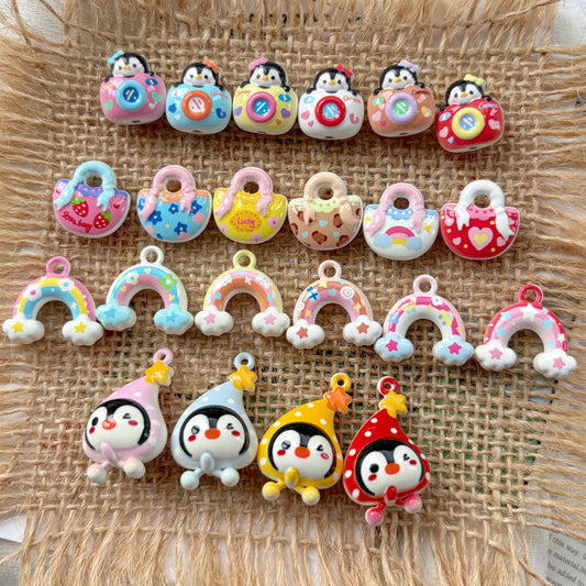 Cute Penguin Alloy Beads