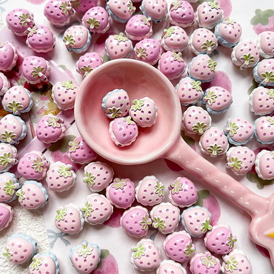 Strawberry Alloy Beads
