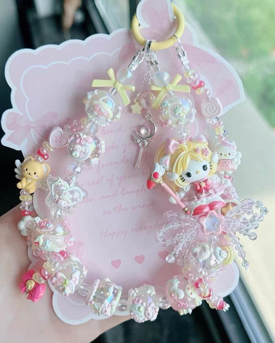 Cute Girl Handmade Keychain