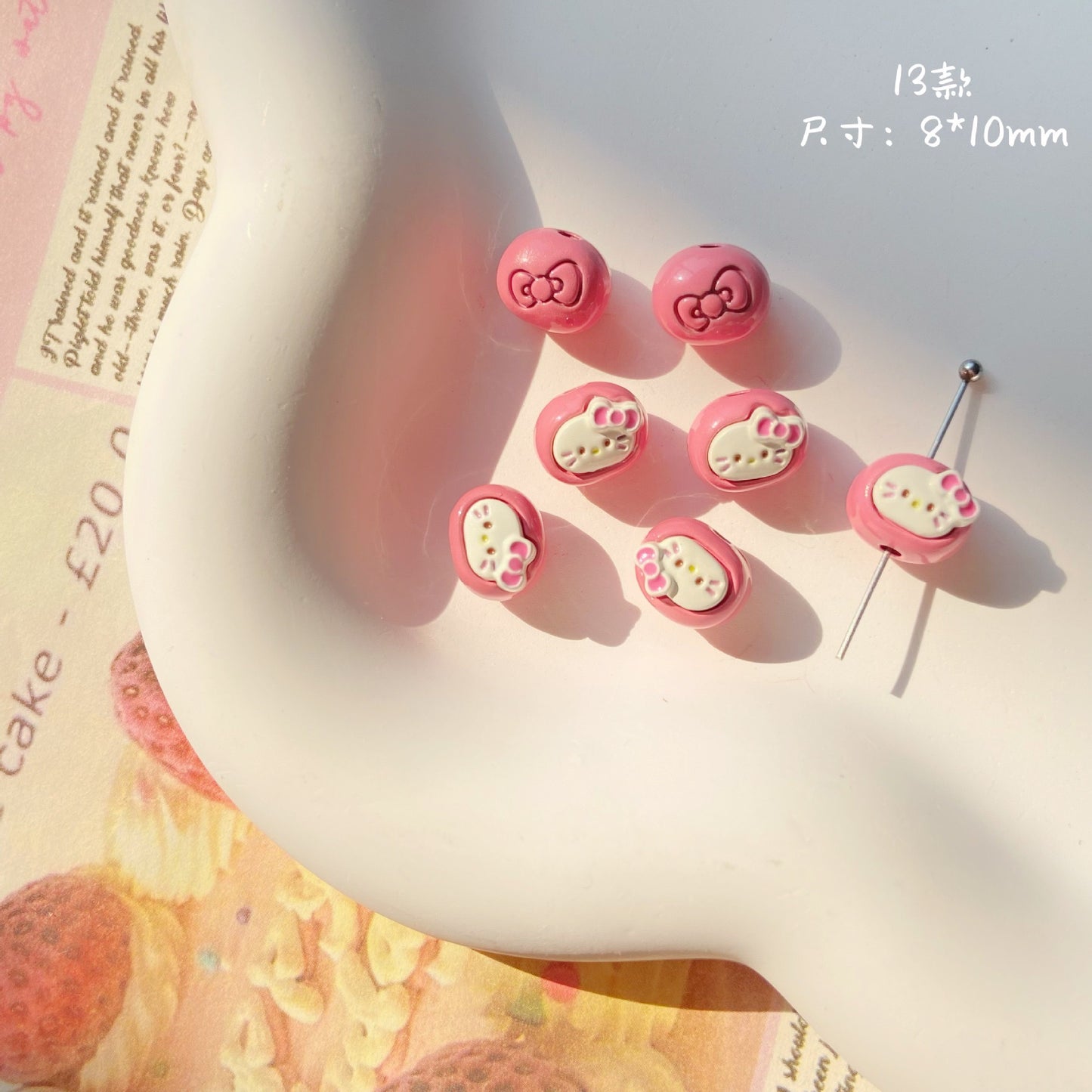 Alloy Hello Kitty Beads