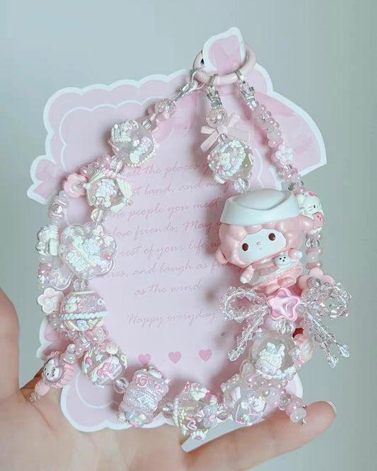 Cute Girl Handmade Keychain