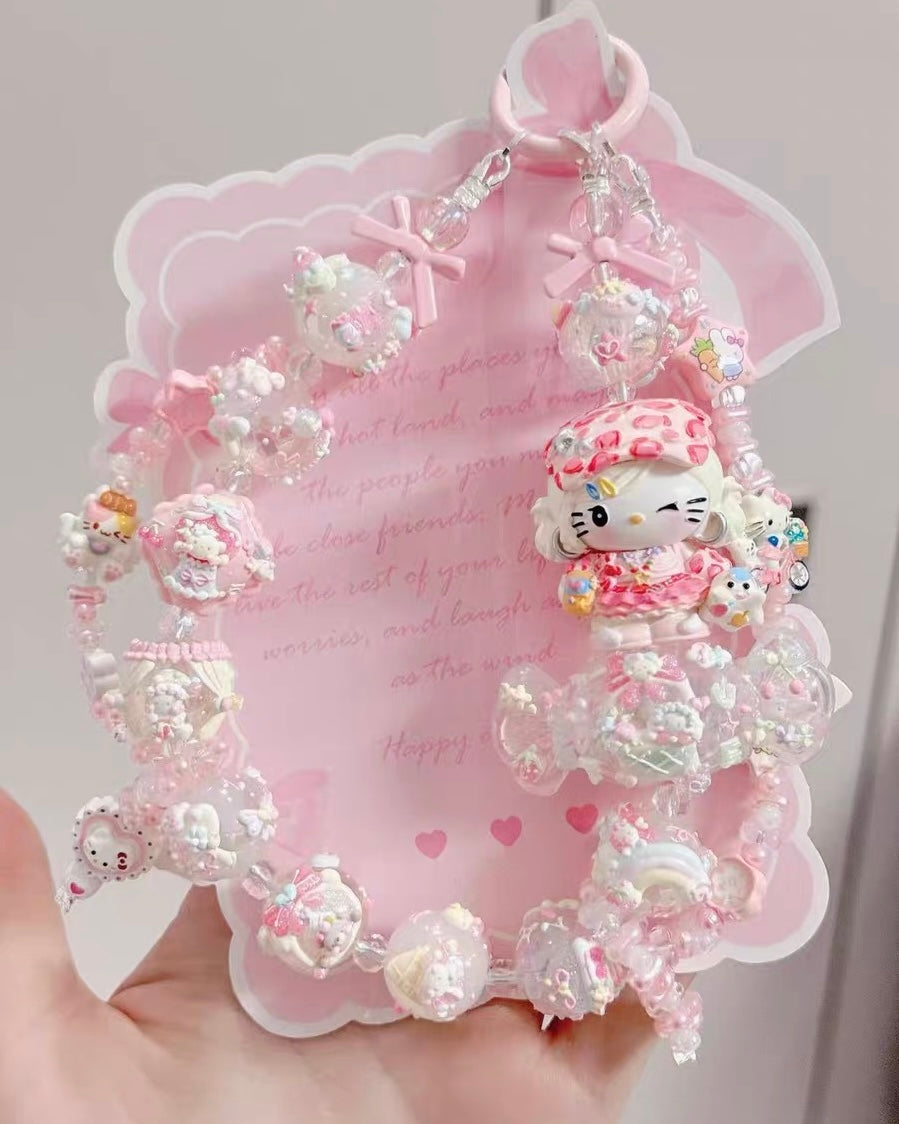 Cute Girl Handmade Keychain