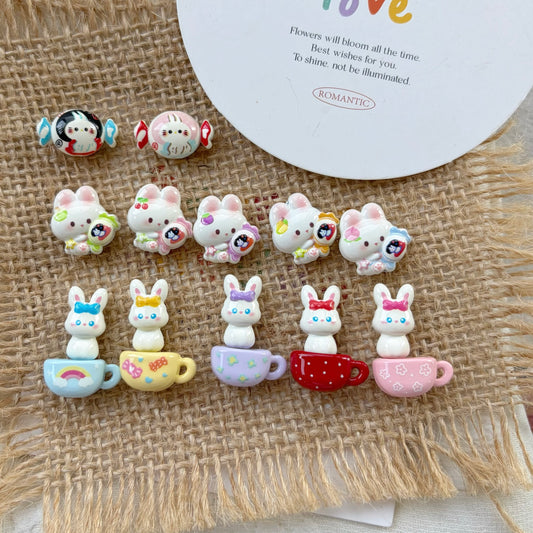 Cute Bunny Alloy Beads