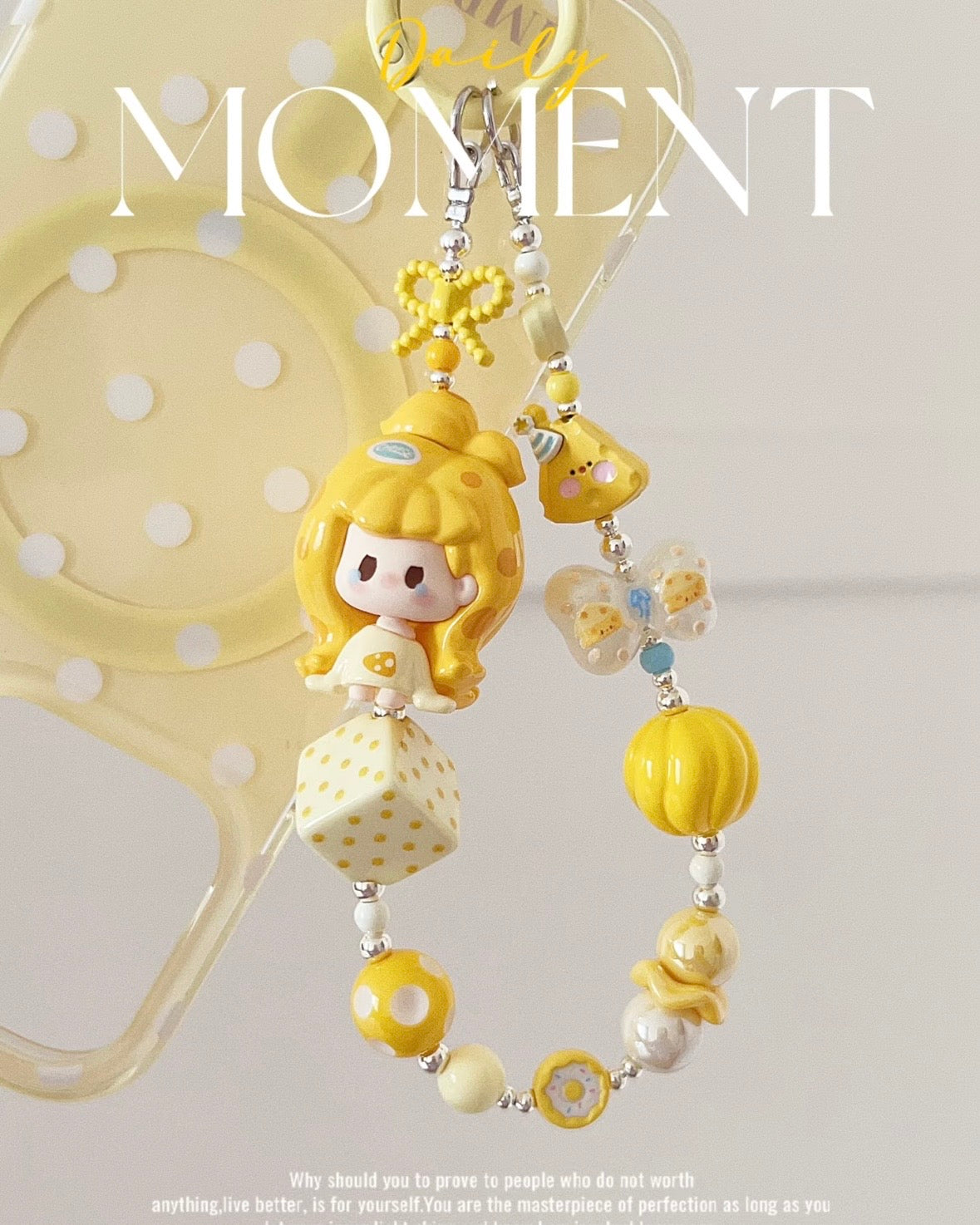 Cute Girl Handmade Keychain