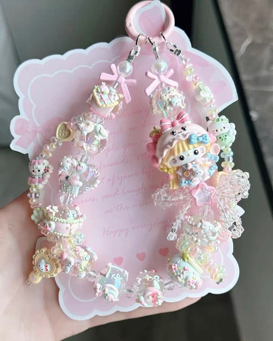 Cute Girl Handmade Keychain