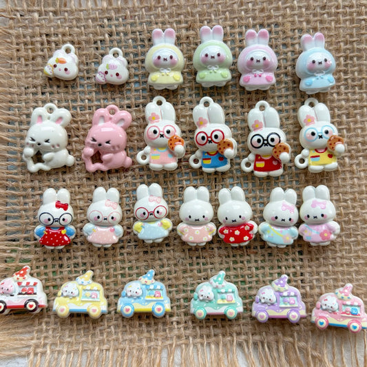 Cute Bunny Alloy Beads