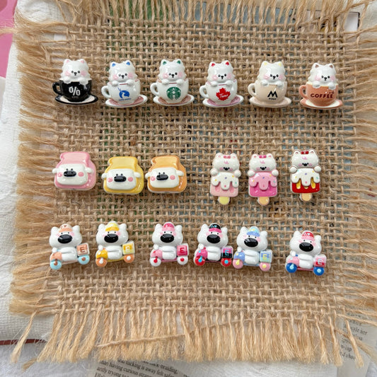 Cute Bear Alloy Beads
